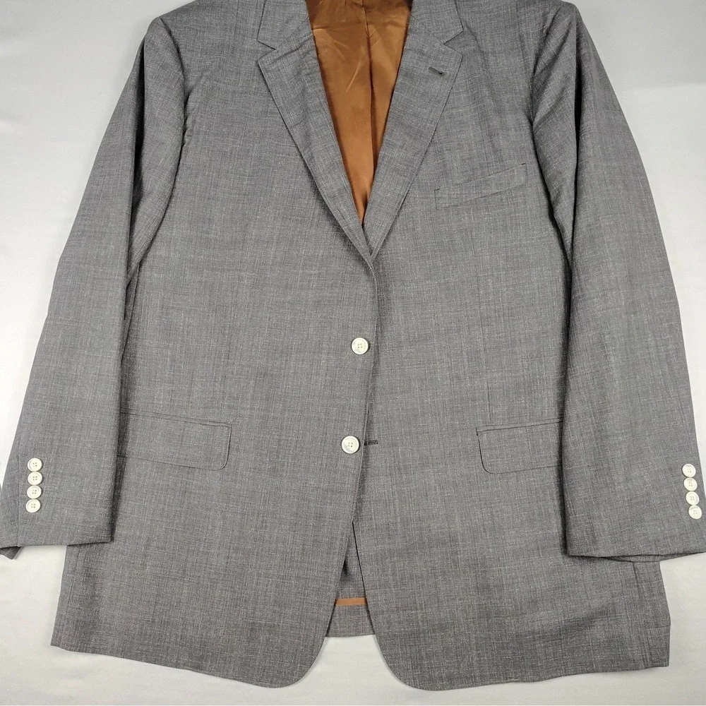 Joseph Jos A Bank 50L Charcoal Plainweave Half Lined Blazer Sport Coat EUC